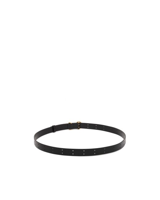 Jil Sander White Leather Belt