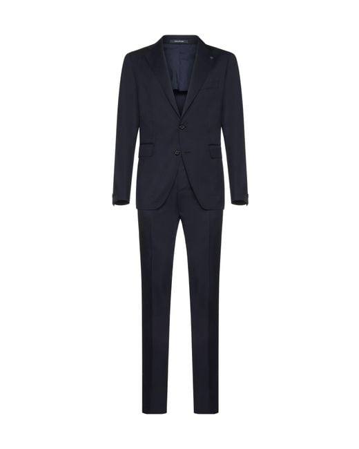 Tagliatore Blue Single-Breasted Two-Piece Suit Set for men