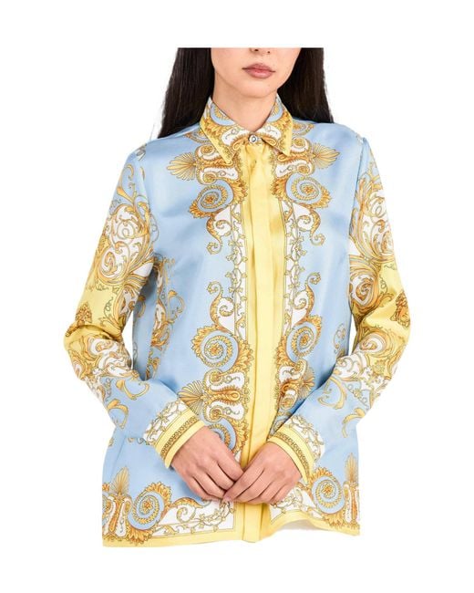 Versace White Printed Shirt