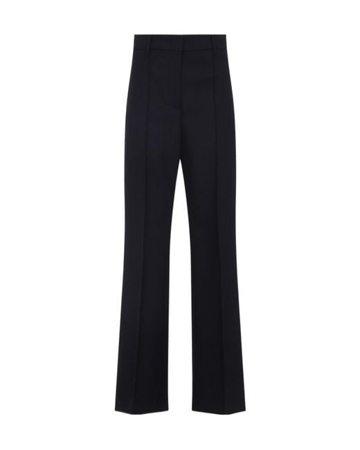 Prada Blue Wool Pants