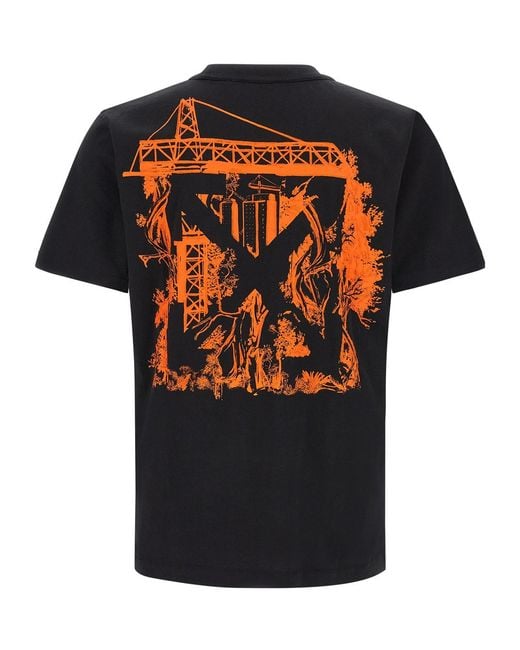 Off-White c/o Virgil Abloh Black 'City Nature' T-Shirt for men