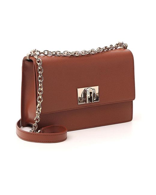 Furla Brown 1927 Small Crossbody Bag