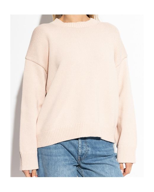 Theory Natural Crewneck Knitted Jumper