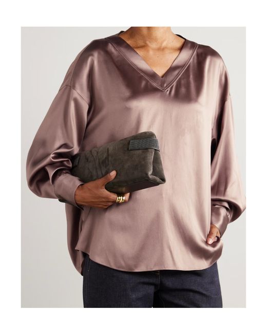 Brunello Cucinelli Natural Long-Sleeved Shirt