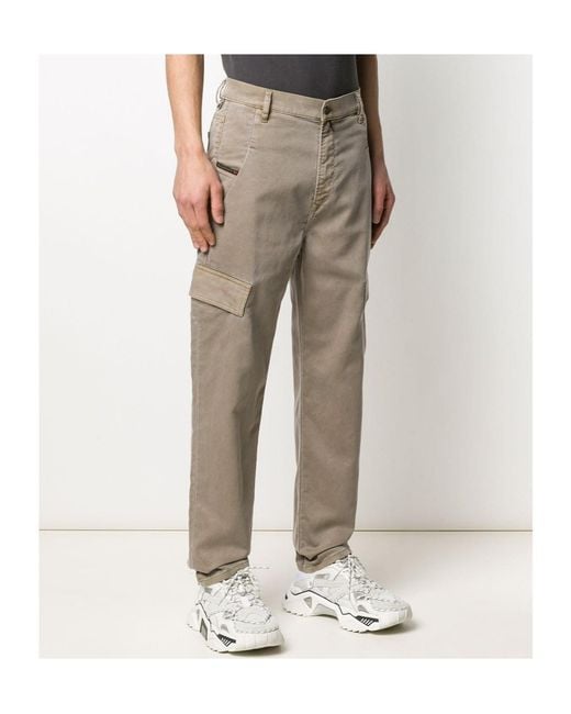 DIESEL Gray Relaxed Utility Shorts for men