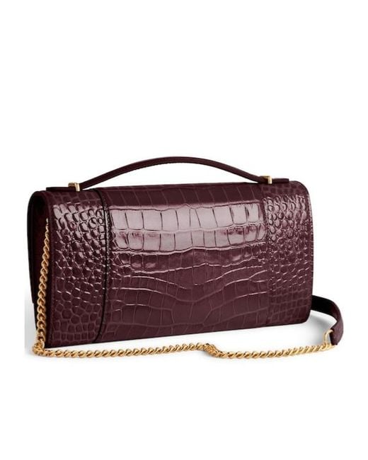 Balenciaga Red Hourglass Pochette With Chain