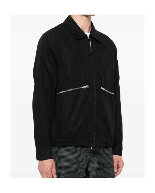 C P Company Black Zipper Jacket for men