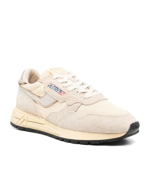 Autry Natural Reelwind Lace-Up Sneakers