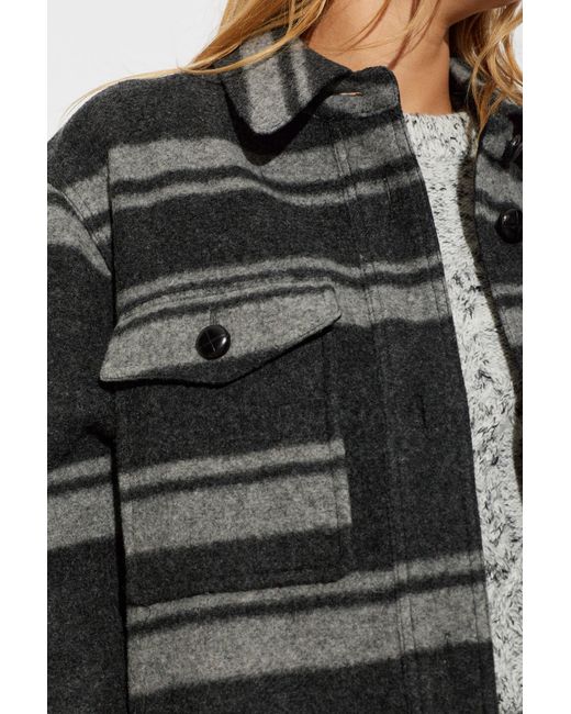 Isabel Marant Black Long-Sleeve Casual Jacket