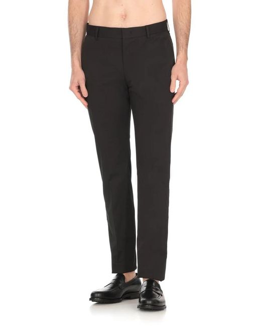 PT01 Black Pt Torino Straight-Leg Slim Fit Pants for men