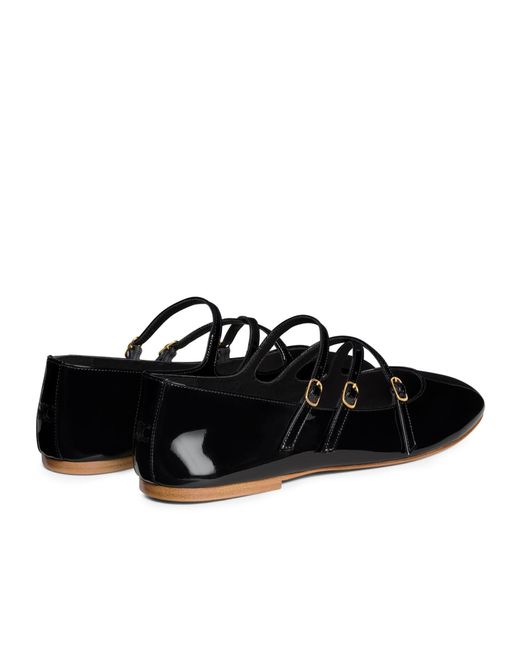 Céline Black Les Ballerines Criss-Cross Babies Ballerina