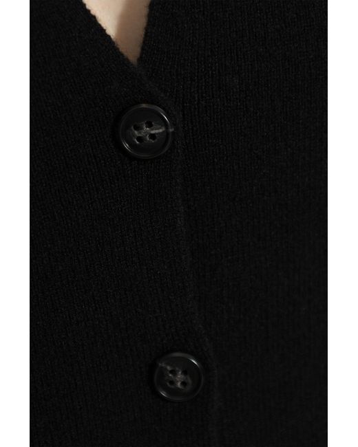 Lisa Yang Black Immy Halterneck Buttoned Top