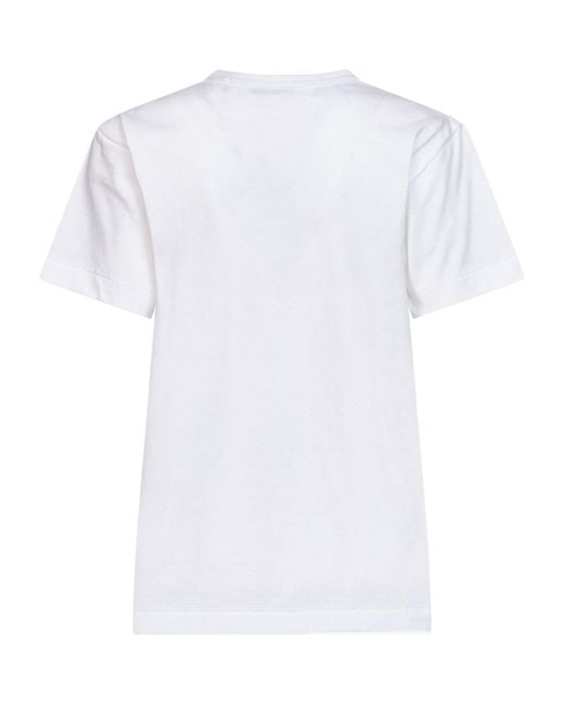COMME DES GARÇONS PLAY White Crew Neck T-Shirt