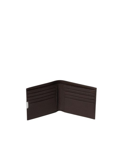 Lemaire Black Soft Tab Bifold Wallet for men