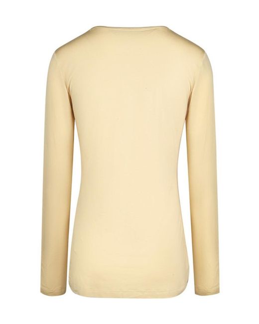 Versace Multicolor T-Shirt With Round Neck And Long Sleeves