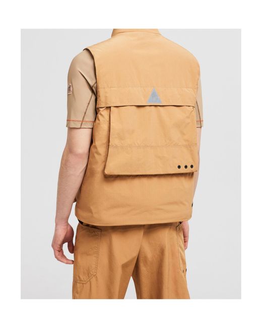 Moncler Natural Grenoble Tongass Down Field Gilet for men