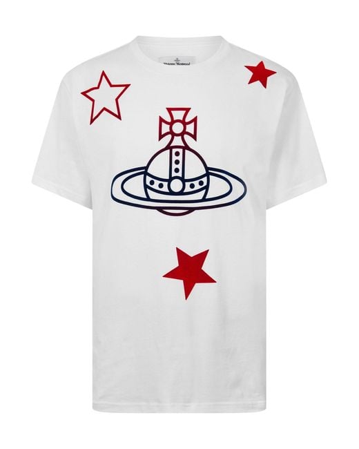 Vivienne Westwood White Classic Crew Neck T-Shirt for men