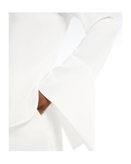 Max Mara White Grecia Long-Sleeved Shirt