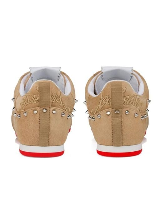 Christian Louboutin Natural Eleonora Low-Top Sneakers