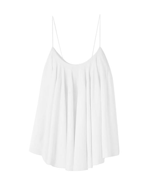 Jacquemus White The Voile Flared Tank Top