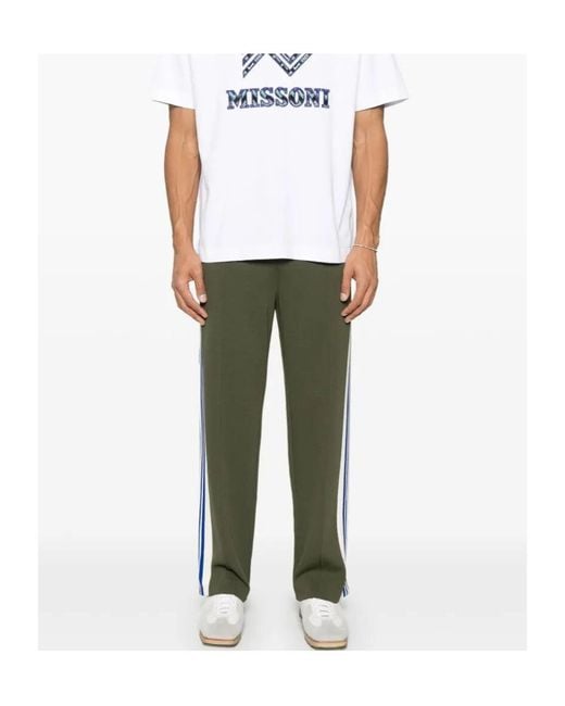Autry Green Side-Striped Knitted Track Pants for men