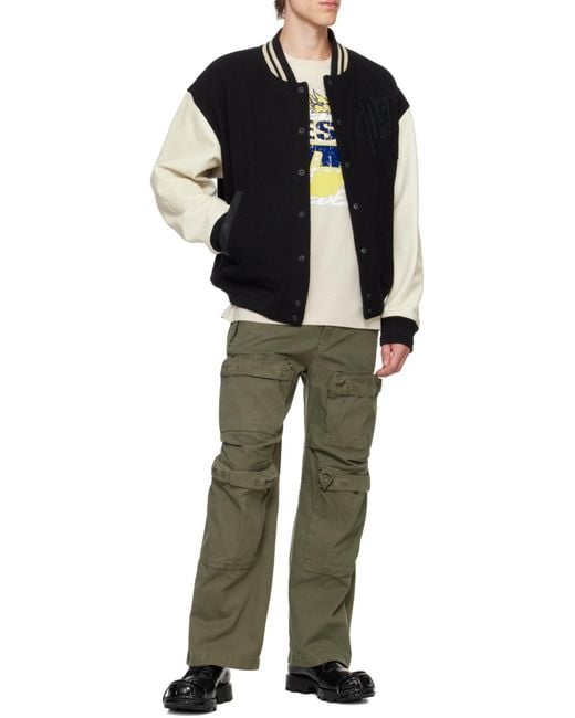 DIESEL Black Bomber Jackets for men