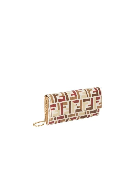 Fendi Multicolor Roma Chained Continental Wallet