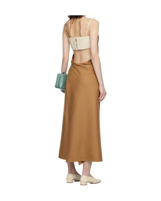 Baserange Natural Apron Midi Dress
