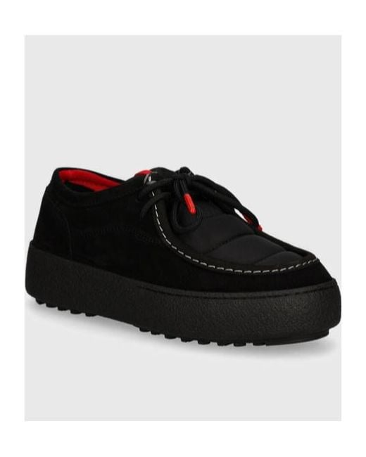Moon Boot Black Mtrack Derby Shoes for men