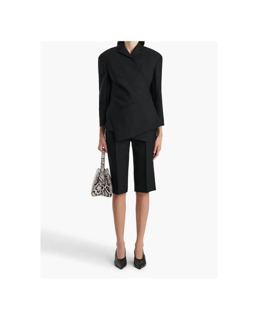 Khaite Black Palto Jacket