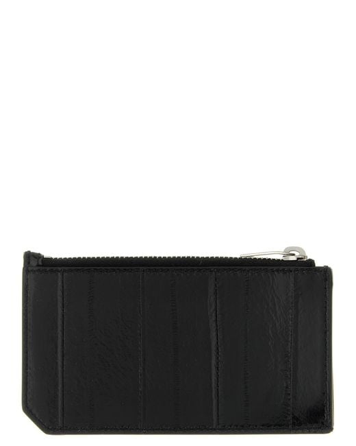 Saint Laurent Black Tiny Cassandre Card Holder for men