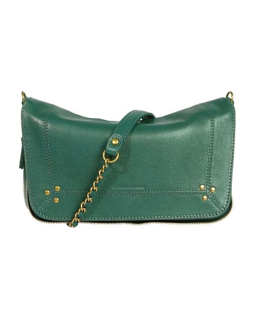 Jérôme Dreyfuss Green Magnetic Flap Bag