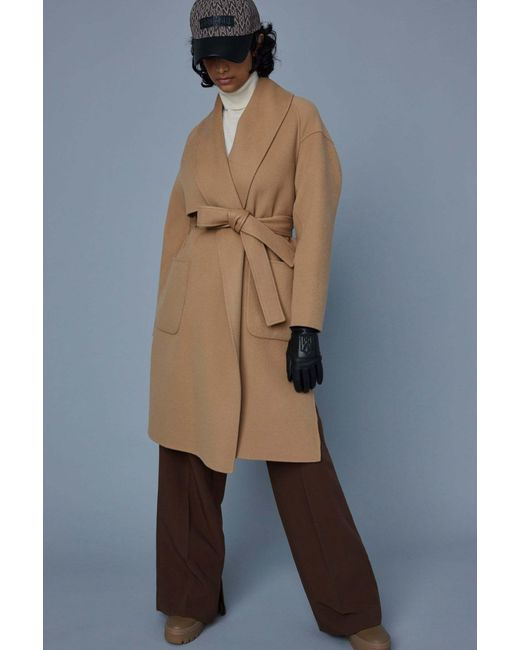 Mackage Natural Belted Wrap Coat
