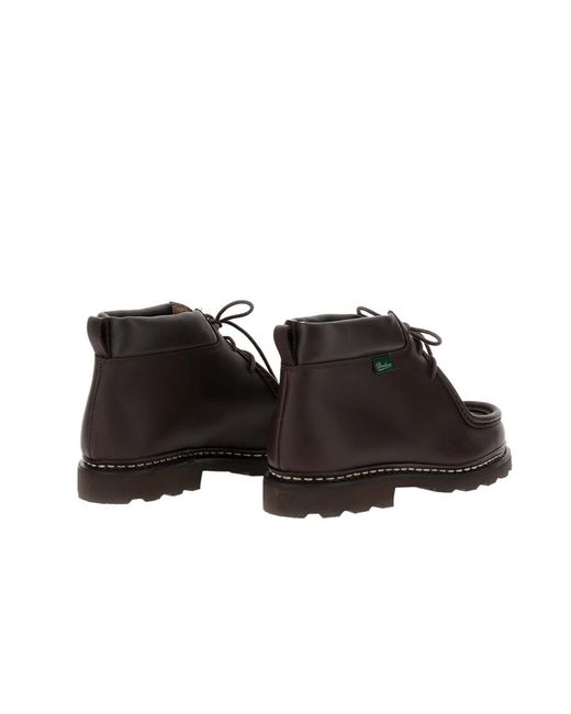 Paraboot Brown Lace-Up Ankle Boots for men