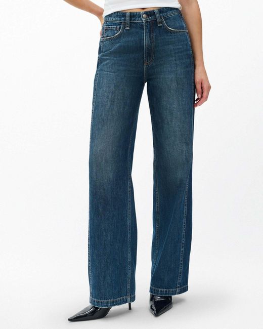 Rag & Bone Blue Belt Loop Jeans
