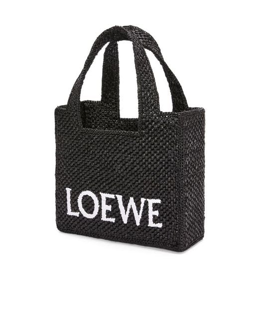 Loewe Black Mini Font Tote