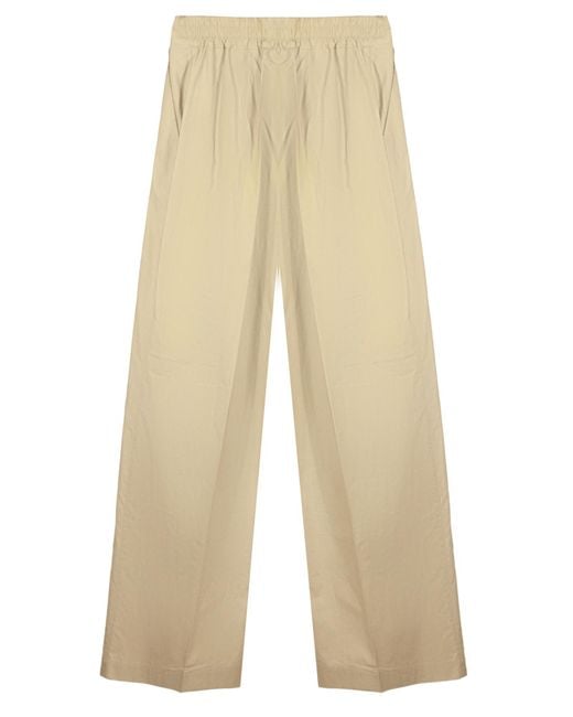 P.A.R.O.S.H. Natural P.A.R.O..H. Drawstring Wide-Leg Pants
