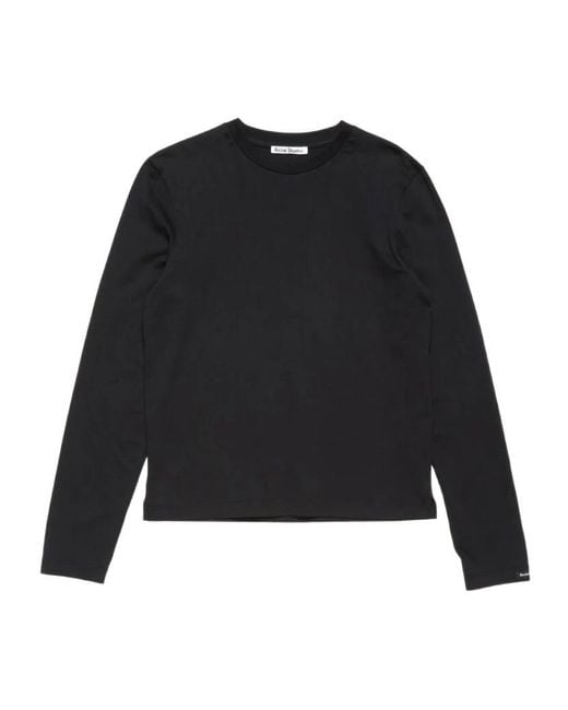 Acne Black Long-Sleeve Top for men
