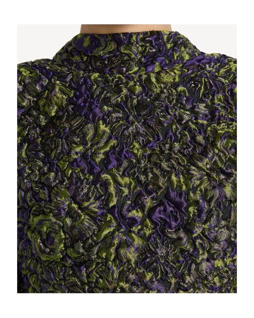 Balmain Black Cloqué Jacquard Dress