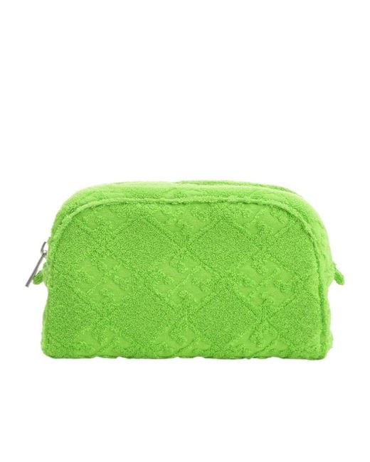 Tory Burch Green Ella Clutch Bag