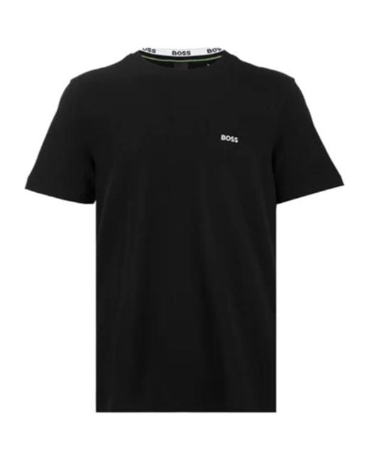 Boss Black Boss Embroidered Logo Crewneck T-Shirt for men