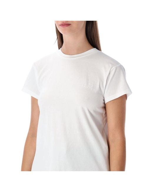 MM6 by Maison Margiela White Jersey T-Shirt