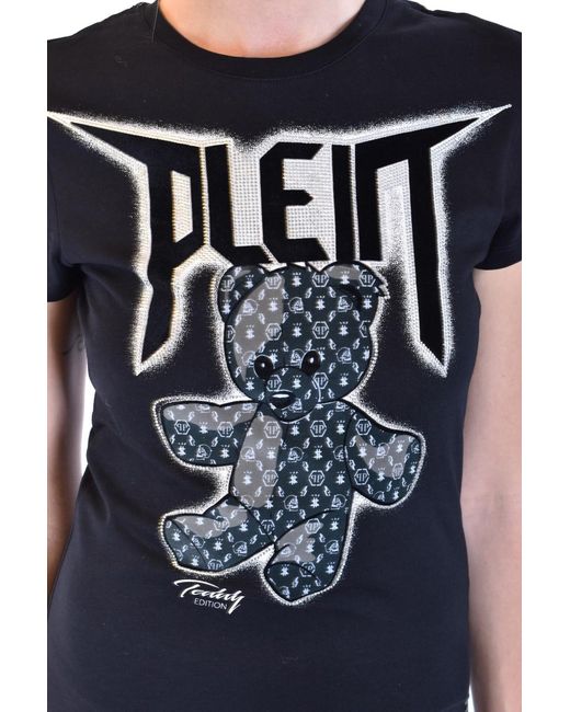 Philipp Plein Black Teddy Logo T-Shirt