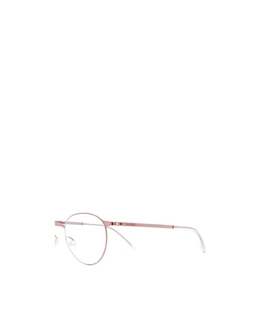 Mykita White Geometric Frame Plain Mirror