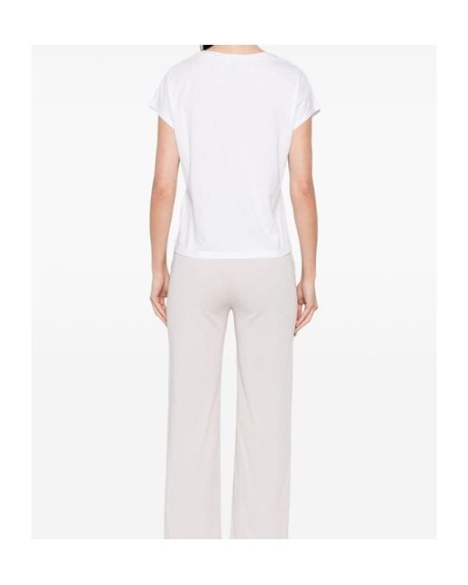 Baserange White Crew-Neck T-Shirt