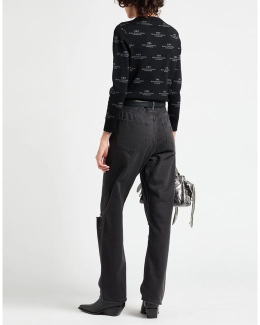 MM6 by Maison Margiela Gray Tie-Dye Ripped Straight-Leg Jeans