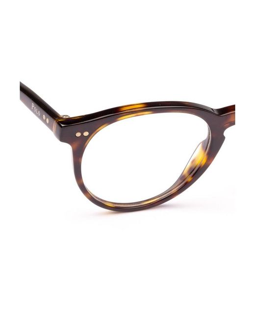 Polo Ralph Lauren Metallic Eyewear Round Frame Glasses for men