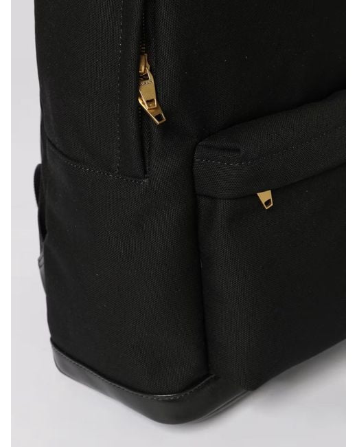 Balmain Black Logo Backpack
