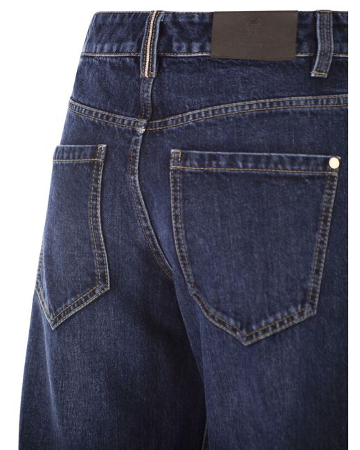 Brunello Cucinelli Blue Wide Trousers