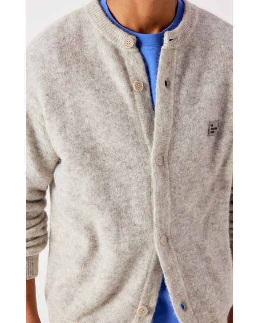 American Vintage Gray Long-Sleeve Cardigan for men